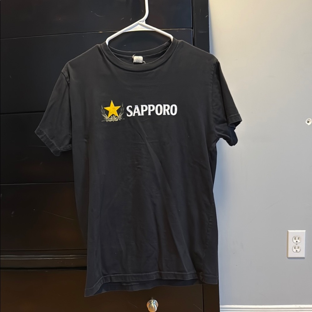 Sapporo Black and Yellow Short Sleeve Tee